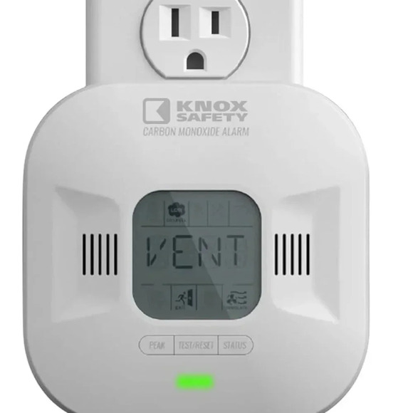 Plugin Carbon Monoxide Detector with 10-Year Battery Backup - Picture 1 of 5